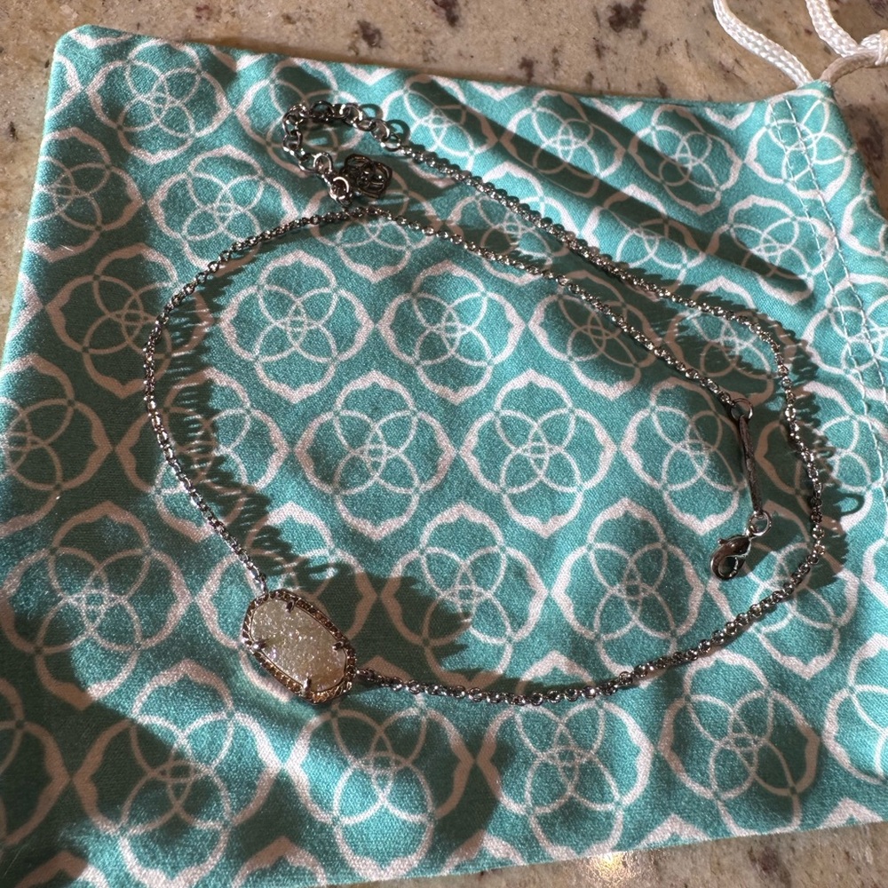 Kendra Scott Necklace with White Pendant